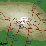 Kilimanjaro Map Marangu Route 6 Days Itinerary